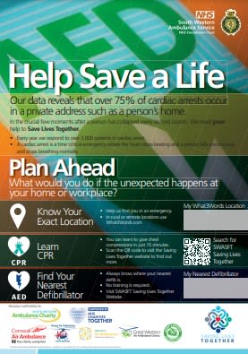 SWASFT Help Save a Life Poster