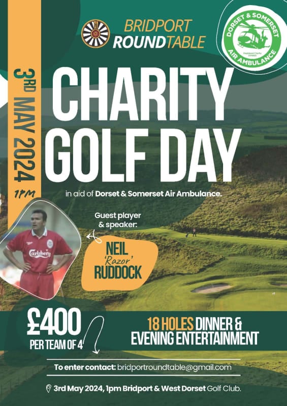 Bridport Round Table Charity Golf Day in aid of air ambulance 3 May 2024