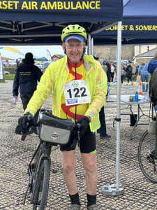 Ed Highnam, the oldest participant at 80 years young