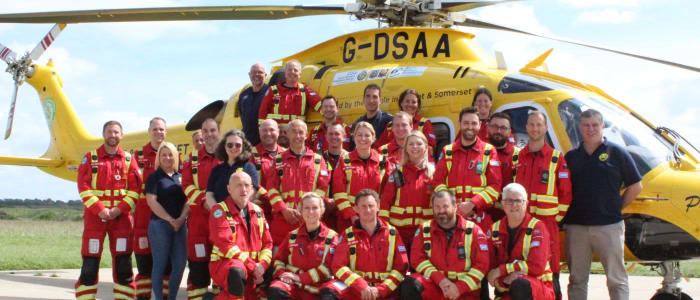Dorset and Somerset Air Ambulance Regular donation website banner