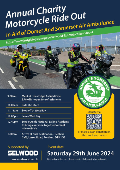 Selwood charity ride out 2024 poster